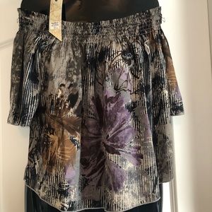 Off the shoulder flowy top